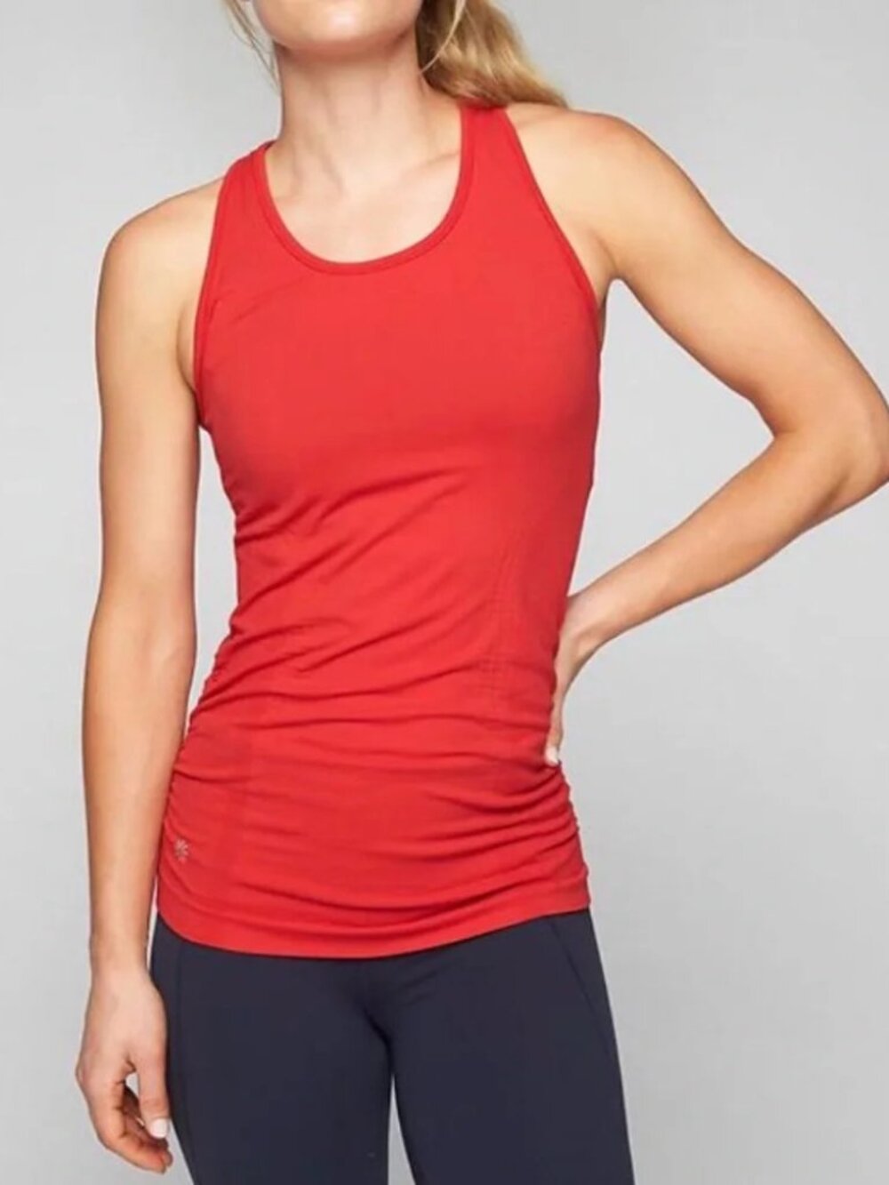 Athleta Red Speedlight‎ Seamless Tank Top